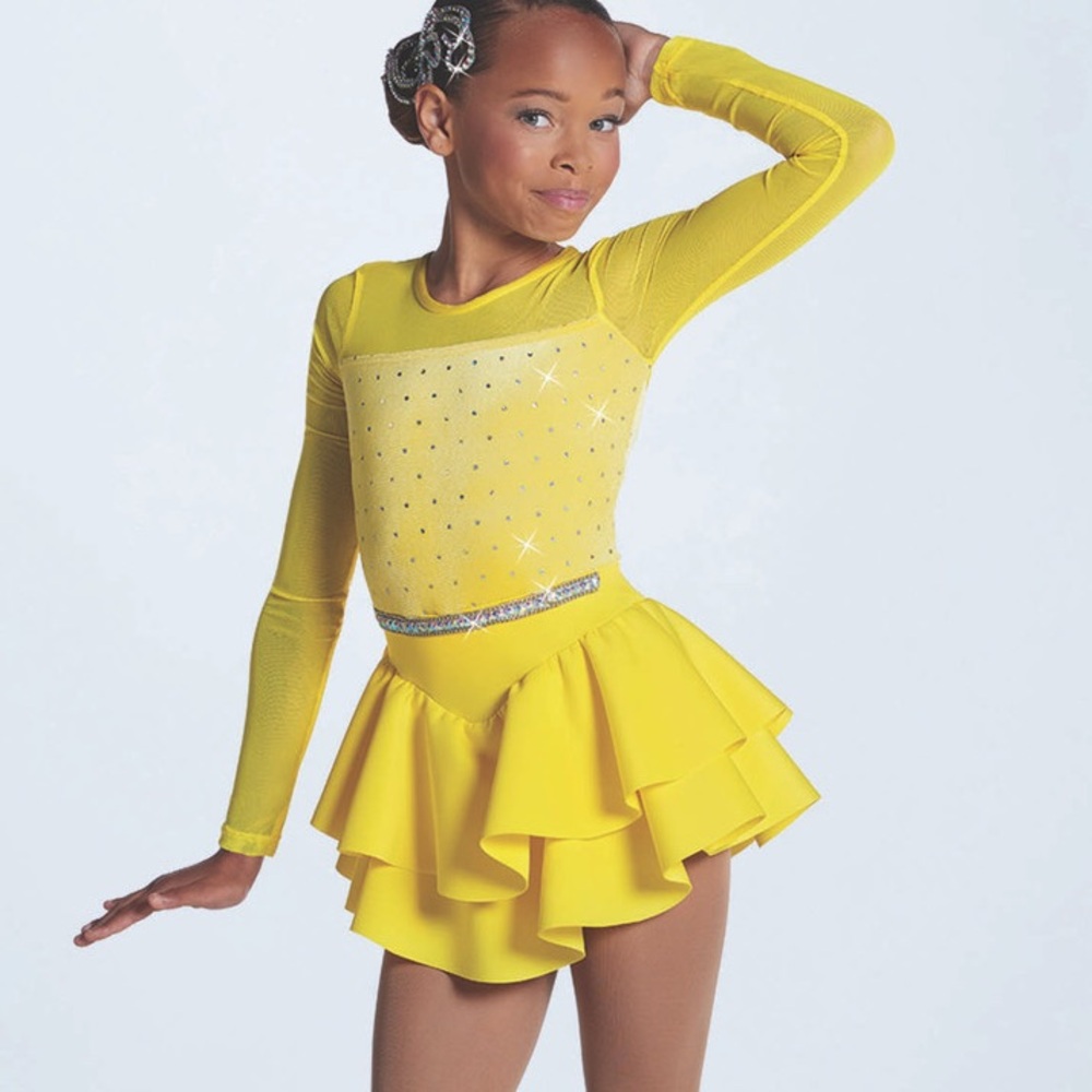 Weissman Showtime Believe Me Canary Yellow 17755 dance costume